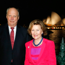 King Harald and Queen Sonja after the reception at the Museum of Contemporary Art. Photo: Lise Åserud, NTB scanpix